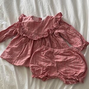 Cecil and Lou pink two piece flannel set. EUC! Worn once! 2T.